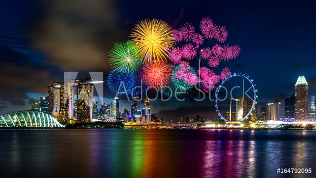 Bild på Firework display in Singapore
